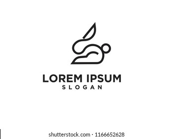 rabbit logo icon designs