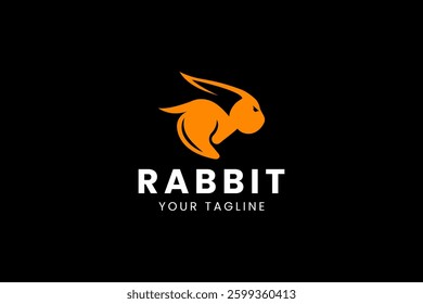 Rabbit logo icon illustration, simple logo for branding