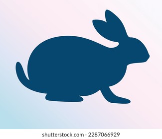 The rabbit logo or Icon isolated on the background