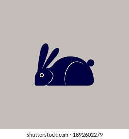 Rabbit logo icon  vector illustration.