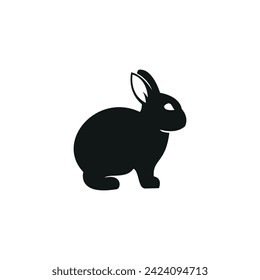 rabbit logo icon vector illustration