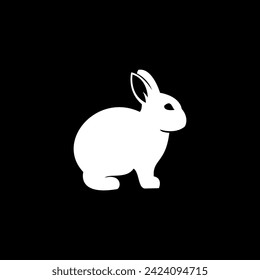 rabbit logo icon vector illustration