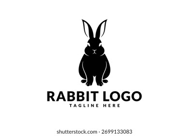 rabbit logo icon vector illustration
