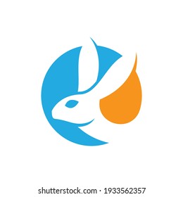 Rabbit logo images  illustration design