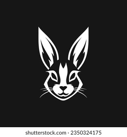 Rabbit logo with stay calm style