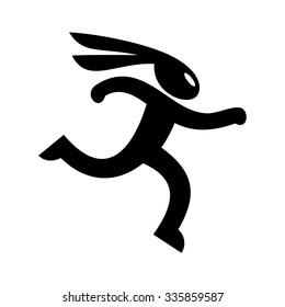 rabbit logo. logo template.