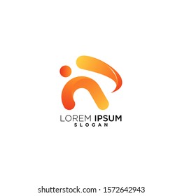 Rabbit Logo Template Design Vector Creative abstract illustration for your business company.