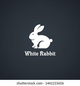 Rabbit Logo Template, simple rabbit logo for emblem