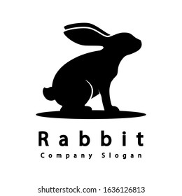 Rabbit logo template vector design