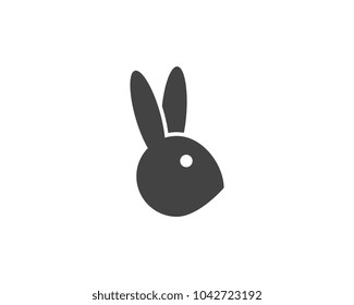Rabbit Logo template vector icon illustration design