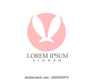Rabbit Logo template vector icon design,,
