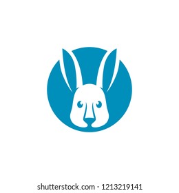 Rabbit logo template vector icon symbol illustration