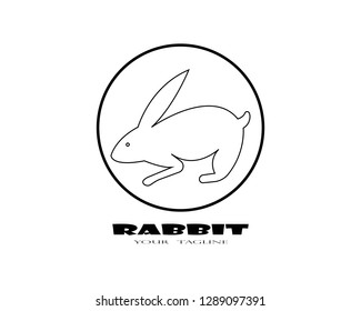 Rabbit Logo template vector icon design - Vector