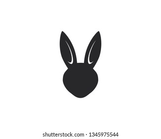 Rabbit Logo template vector icon illustration design