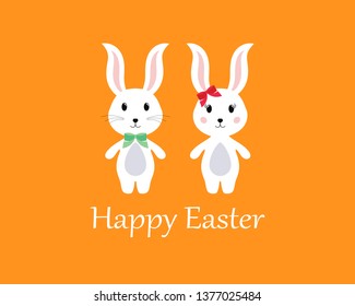 Rabbit Logo template vector icon design