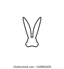 Rabbit Logo template vector icon design
