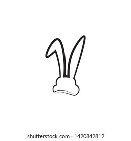 Rabbit Logo template vector icon design
