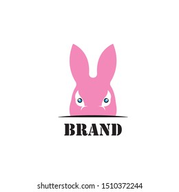 Rabbit Logo template vector icon design
