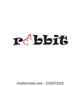 Rabbit Logo template vector icon design

