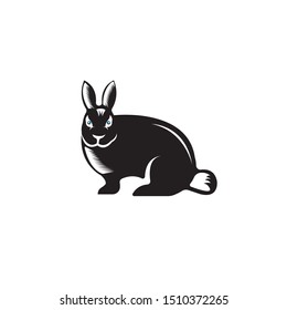 Rabbit Logo template vector icon design
