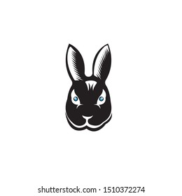 Rabbit Logo template vector icon design
