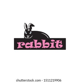 Rabbit Logo template vector icon design
