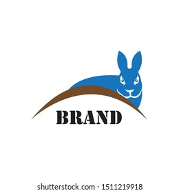 Rabbit Logo template vector icon design
