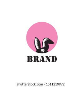 Rabbit Logo template vector icon design
