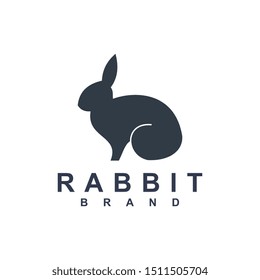 Rabbit logo template vector icon symbol illustration