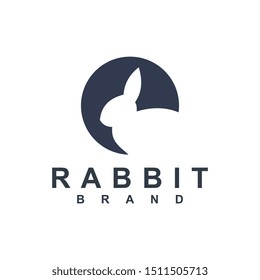 Rabbit logo template vector icon symbol illustration
