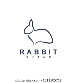 Rabbit logo template vector icon symbol illustration
