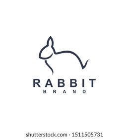 Rabbit logo template vector icon symbol illustration