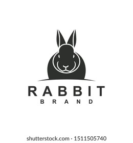 Rabbit logo template vector icon symbol illustration