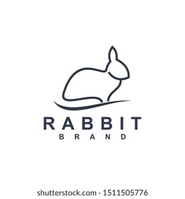 Rabbit logo template vector icon symbol illustration