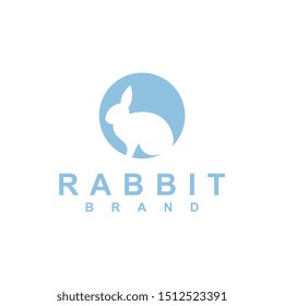 Rabbit logo template vector icon symbol illustration