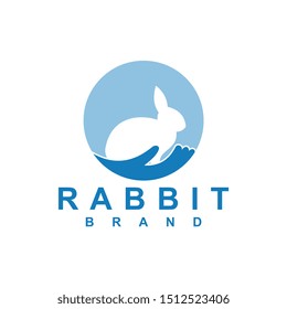 Rabbit logo template vector icon symbol illustration