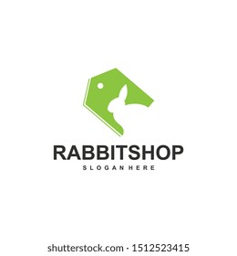 Rabbit logo template vector icon symbol illustration