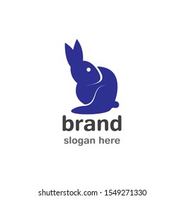 Rabbit Logo template vector icon illustration design