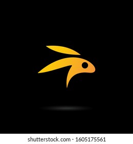Rabbit logo template vector, rabbit icon symbol illustration, animal, icon or symbol