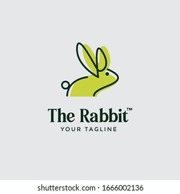Rabbit logo template vector icon symbol illustration