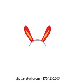Rabbit Logo template vector icon illustration design
