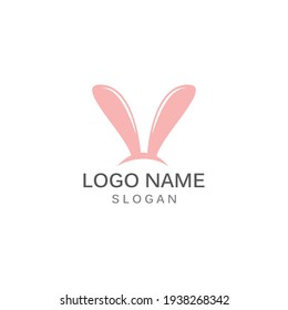 Rabbit Logo template vector icon illustration design