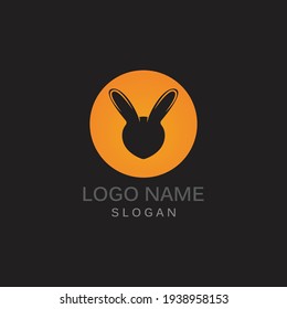 Rabbit Logo template vector icon illustration design