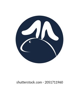 Rabbit Logo template vector icon illustration design