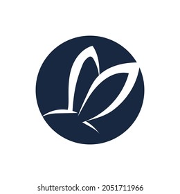 Kaninchen-Logo-Vorlage, Vektorsymbol-Design
