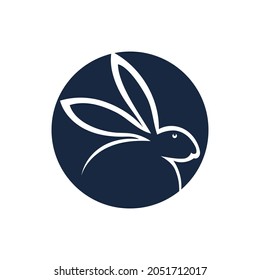 Rabbit Logo template vector icon illustration design