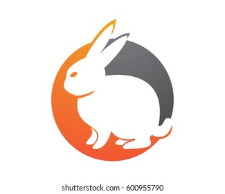 Rabbit Logo template vector icon design