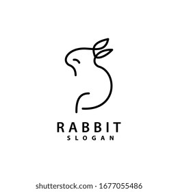 Rabbit Logo template vector illustration design