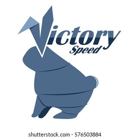 Rabbit logo with V ears.
