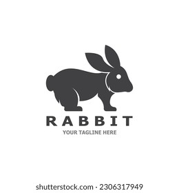 Ilustración de ilustraciones de arte vectorial de logotipo de conejo
